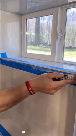 1.5K views | PRO TUTORIAL! Watch me tile this bathroom wall with huge 60x30 tile #Episode 9 | J Two | Facebook