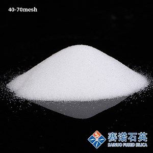 [Hot Item] A Grade 40-70 Mesh Silica Sand Transparent Fused Quartz Particle Sio2 99.95%