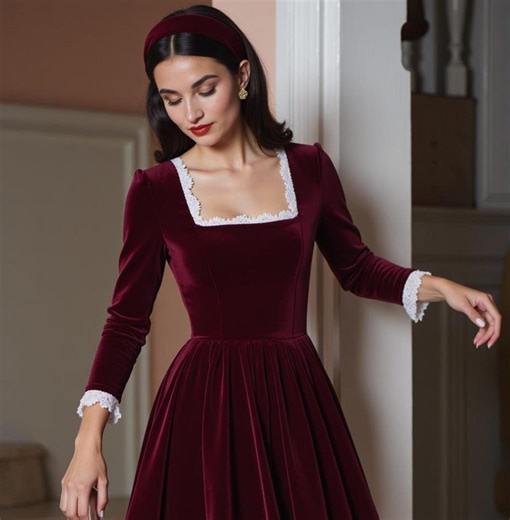 Velvet Square Neck Maxi Dress Sewing Pattern (US 2-30 / XS-4XL) (digital Download) - Etsy