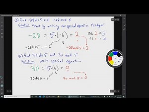 Video for Homework H04.5 Division into Cases and the Quotient Remainder Theorem
