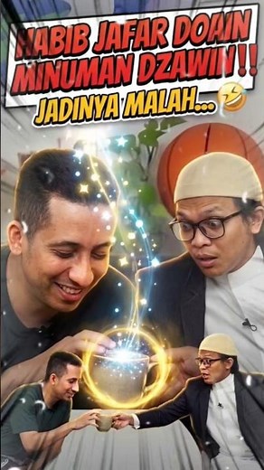 HABIB JAFAR PRAYS FOR DZAWIN DRINK‼️😂🤣 #dzawinnur #habibjafar