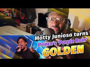 Matty Juniosa turns Prince's 'Purple Rain' GOLDEN! | Auditions | BGT 2026 | REACTION!!!