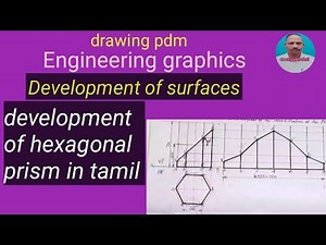 Development of hexagonal prism