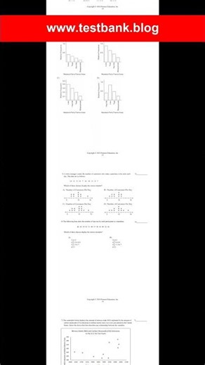Test Bank for Elementary Statistics Using Excel 6th Edition by Triola Test Bank