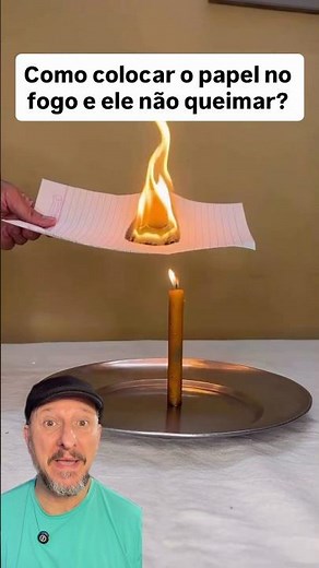 Paper in a fire that doesn't burn?