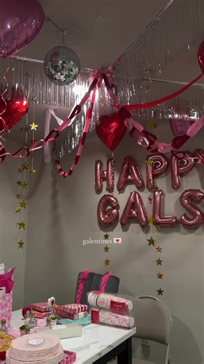 my first galentines party was super cutsie :) #galentinesparty #college #aesthetic #fypシ