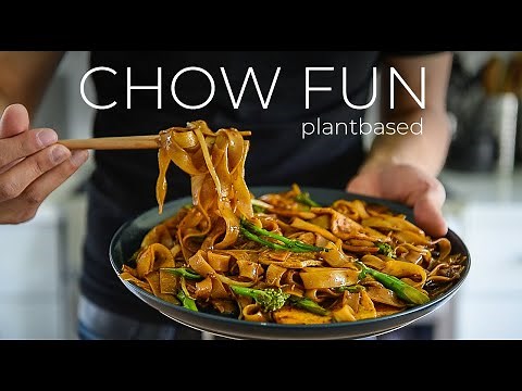 HAVE FUN chowing down this QUICK Chinese Veggie Chow Fun Recipe