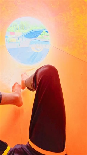 Waterslide parkour free running PoV #waterslides #playground #shortslife