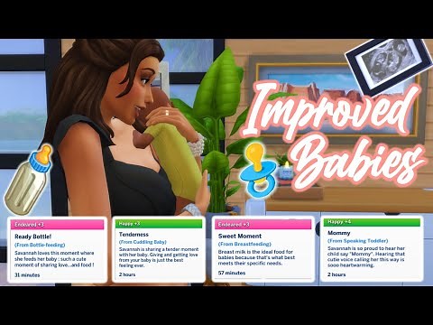 IMPROVED BABIES IN THE SIMS 4 ?? // BETTER BABIES & TODDLERS MOD