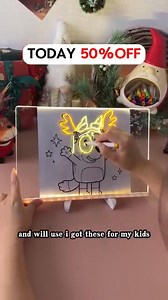 Fun & Creativity in One Deal!! The magical light board drawing perfect gift for your kids Keep your kids creative and quiet for HOURS. This LED Drawing Board is reusable, mess-free, and seriously addicting. The perfect Christmas gift  ⏰Grab yours quick before stock’s gone | Emberlei | Facebook