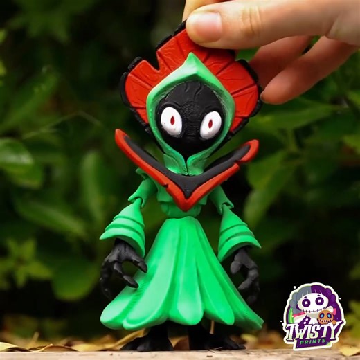 🌲 Articulated Flatwoods Monster - Colored file included • STL and 3MF files ➡️ Download 3D print model: https://cults3d.com/:2932007 💡 Designed by TwistyPrints | Cults.