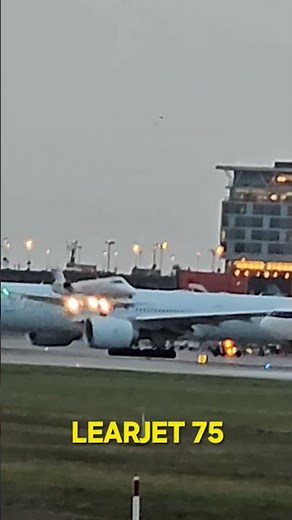 LEARJET 75//landing//RW 06R