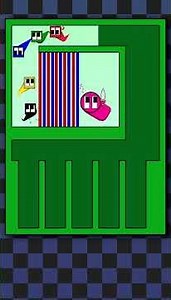 🟩🟦🟥🟨square race #satisfying #squarerace