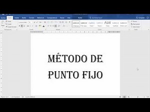 Fixed-point method using Excel, example 1