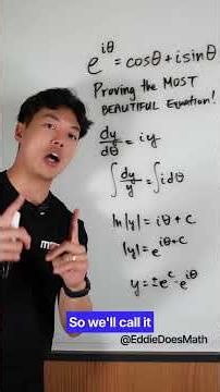 Proving the most beautiful math equation