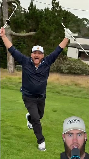 Nothing like a hole out on the 18th hole of the boys golf trip to break 80 at Spyglass Hill 🤝