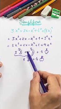 💯 Simplify polynomials! 😁 #Mathematics #nunorosario #onlinemathematics