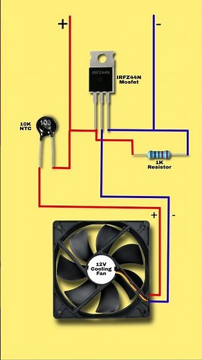 Automatic temperature controlled dc fan | Automatic speed adjustable fan