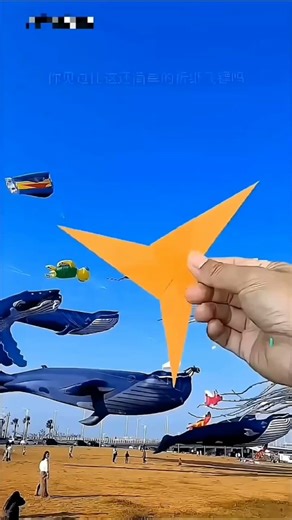 How to make a shooting triangle 🤩✈️ , paper ninja star , origami shuriken tutorial #shorts​ #craft