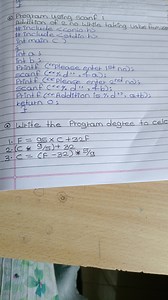 Program using scanf:Addition of 2 no While taking value from u... | Filo