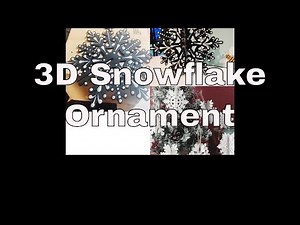 3D Snowflake Christmas Mandala Ornament : Design Created w/ Dotting tools & Shown Painted w/ a brush
