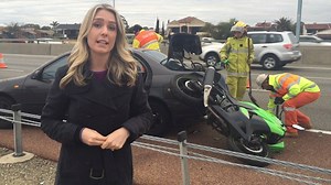 There's been a major crash on the Kwinana Fwy, which has closed one of the northbound lanes near Canning Hwy. Traffic is heavily congested. Police say the motorbike rider has been taken to hospital as a precaution. DETAILS | http://yhoo.it/2bFLawL | 7NEWS Perth