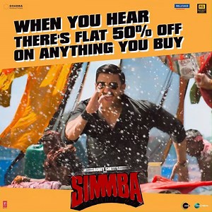 Price aadha, toh excitement hota hai zyada! Watch the #SimmbaTrailer now: https://youtu.be/PtFY3WHztZc Ranveer Singh #SaraAliKhan Sonu Sood Rohit Shetty Karan Johar Rohit Shetty Picturez Dharma Productions Simmba T-Series #Simmba | Reliance Entertainment