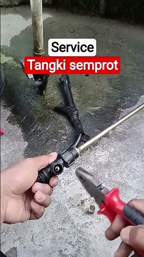 cara memperbaiki tangki sprayer yang bocor saat menyemprot #alatpertanian #perkebunan