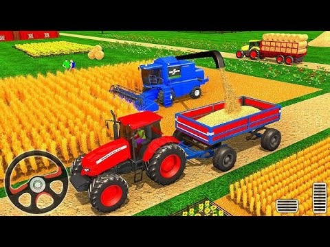 Tractor Farming Simulator Gameplay | Realistic Farming & Tractor Driving