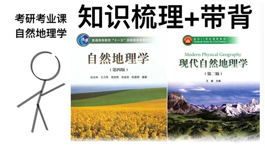 《自然地理学》考研专业课带背 | 伍光和自然地理学（第四版）绪论 | 自然地理学学习背诵辅导音频