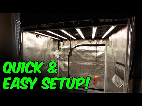 COMPLETE 4x4 GROW TENT 2023!!! EASY SETUP at HOME BESTVA BATw600 led light
