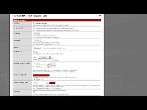 How to port forward in pfsense