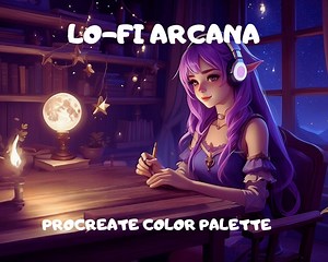 Lo-fi Arcana Procreate Color Palette | Lo FI Color Swatches for Digital Art, iPad Drawing, Lofi Aesthetic, Instant Download, Procreate Tools - Etsy Canada