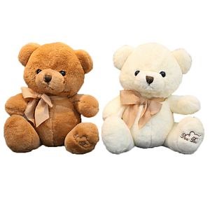 [Hot Item] Heart and Bow Semi-Finished Skin Lying Stuff Teddy Bear