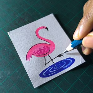 How to draw a flamingo | All About Art