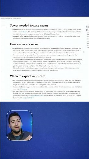 How are Multi-Part Questions Scored in Microsoft Exams?