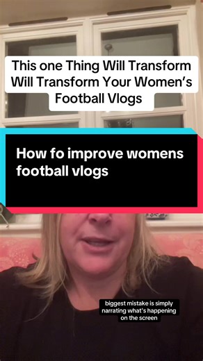 🎥 This technique will instantly improve your women’s football vlogs, especially your come with me or day in the life style content. The key is to offer insight, learning moments, relatability and value to your audience. Give them a reason to keep watching, they should always feel there’s a “what’s in it for me” element. 🚫 Don’t just narrate what you’re doing, your viewers can already see it. ✅ Instead, use your voiceover or talking clips to add value: share what you learnt, how it felt, or wha