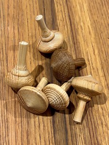Handmade Wooden Spinning Tops: Walnut, Oak, Cherry, Fir, Dogwood - Etsy Canada