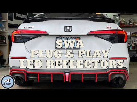 2022+ 11th Gen Honda Civic SWA Plug & Play LED Sequential Rear Bumper Reflectors