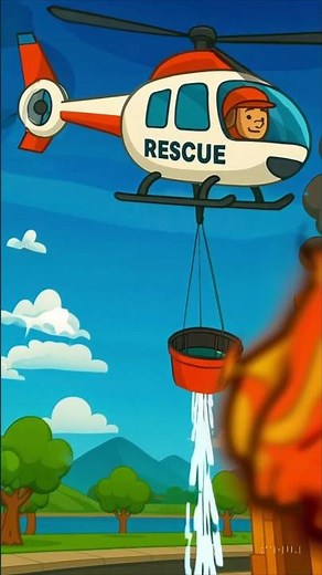 Brave Helicopter Fights Fire! 🚁🔥 Amazing Rescue Adventure for Kids | Toy Story Animation