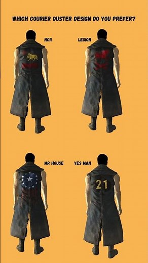 which courier duster design do you prefer? #fallout