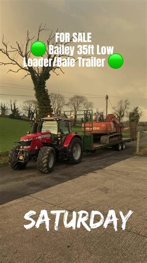 Bailey 35ft Low Loader/Bale Trailer 15 Ton 435/50 x19.5 Wheels Hydraulic Brakes Hardwood Floor Side Tie Rings Sprung Drawbar Front Bale Rack with Ladder Solid Sprung Loading Ramps LED Lights Trailer is in Really Nice Condition & Tows Great Delivery & Finance Can Be Arranged £10,650 VAT 📞 07365372127 - Aaron 📞 07811449807 - William 🔎 www.connagri.com. #bailey #transport #fyp #connagri #farmlife