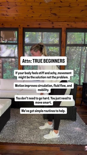 True beginner and accessible workouts live here 😊