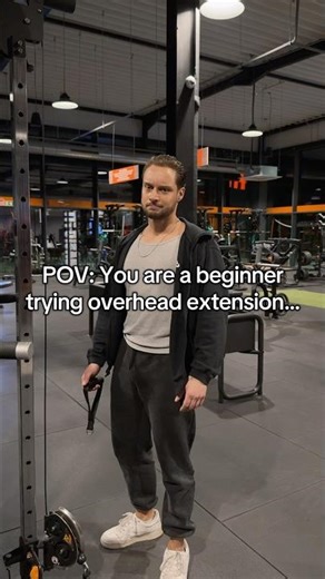 Struggle with Cable Overhead Extensions? Try this for huge Triceps! #gym #bodybuilding #fyp