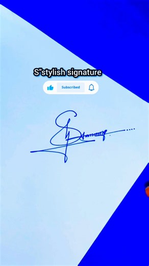 🖊️💯S Letter Stylish Signature Tutorial ✍️ # Trending Signature Design #shorts#explore 🖊️