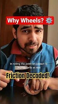 Why Wheels make motion easy l Real Physics behind Rolling #physics #scienceexplained #shorts