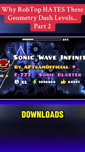Why RobTop HATES These Geometry Dash Levels... #game #gaming #funny #entertainment #viral