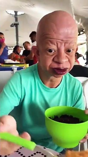 Bald guy drinking orange juice meme original