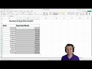 Calculate the Number of Days in a Month