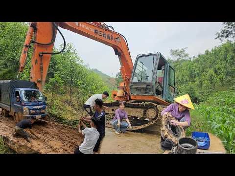 Full video: The entire operation to rescue the vehicle and machinery from the swamp